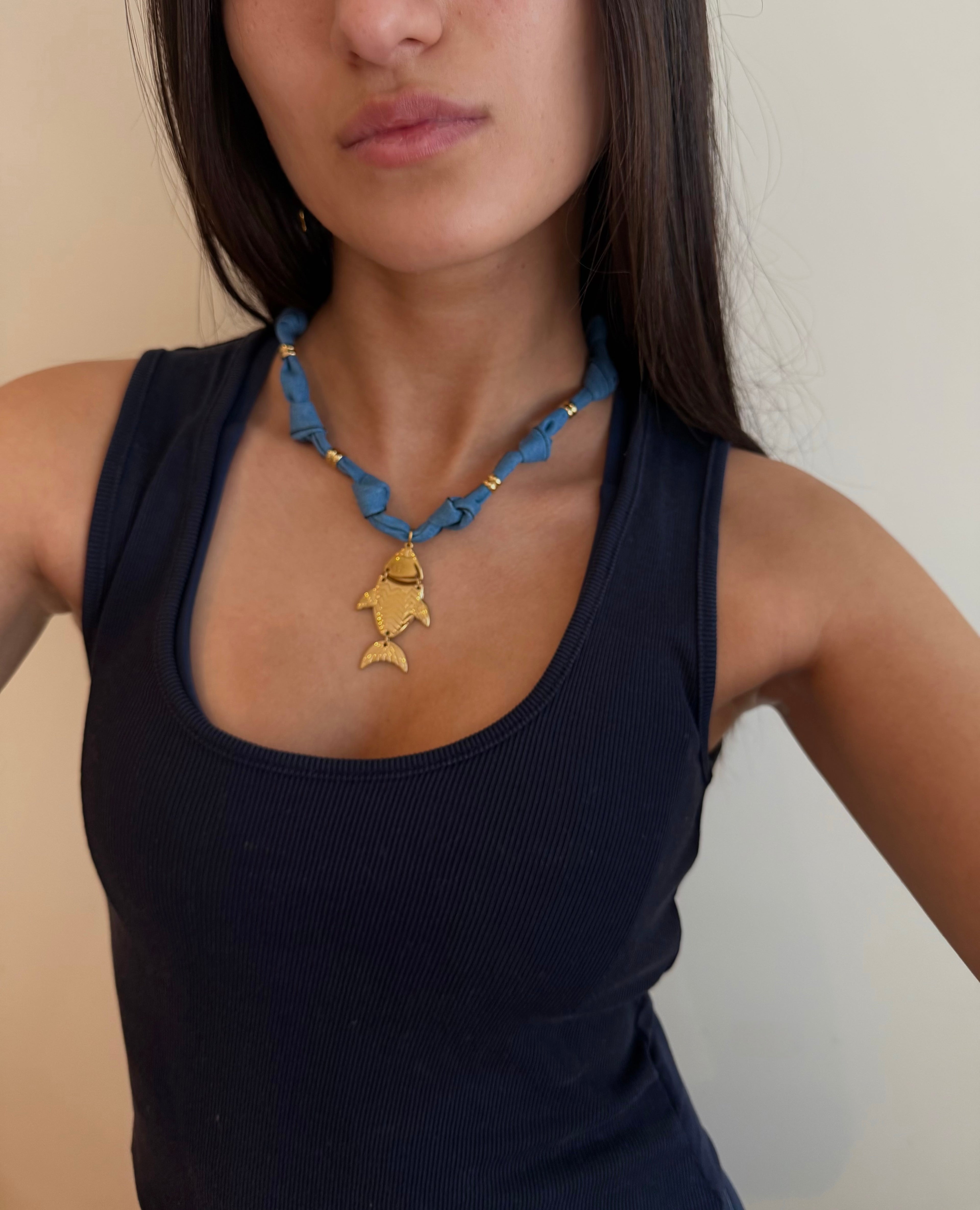 Collier marina denim